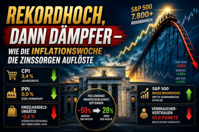 Rekordhoch, dann Dämpfer — wie die Inflationswoche die Zinssorgen auflöste