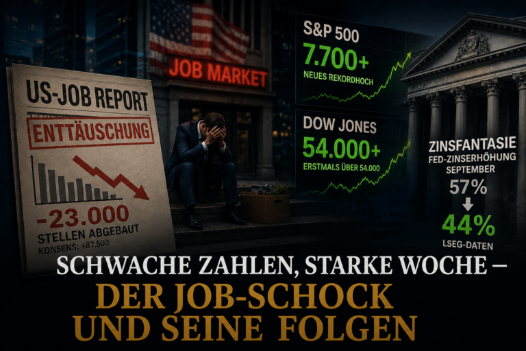 Schwache Zahlen, starke Woche — der Job-Schock und seine Folgen